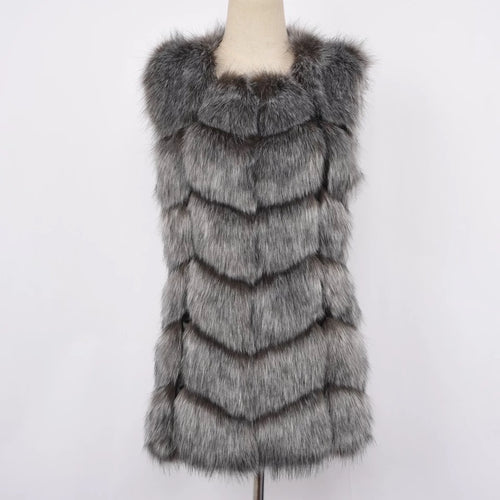 Elise Faux Fur Vest Vest - Last Minute Luxe