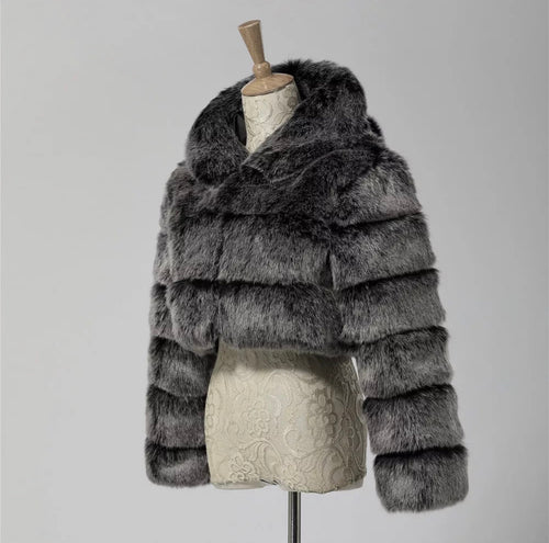 Mila Faux Fur Coat Coat - Last Minute Luxe